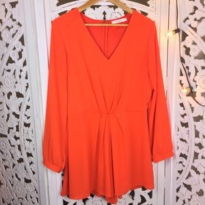 Lush Long Sleeve Dress Romper